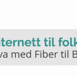 Fiber brunlanes norges solkyst