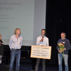 Innovasjonspris Larvik kommune Vestfold Thunberg invest entreprenør foto Olav Nordheim