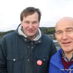 Larvikingen i oktober 2016 Andreas Gilhuus og varaordfører i Larvik kommune Olav Nordheim. Foto Roy Myrland