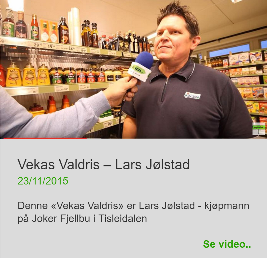Joker Fjellbu Lars Jørstad Dagligvare handel nærbutikk Valdres