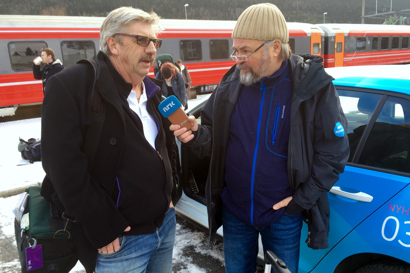 NRK vil ha sitt og Jan Arne roser NSB for god informasjon hele tiden.