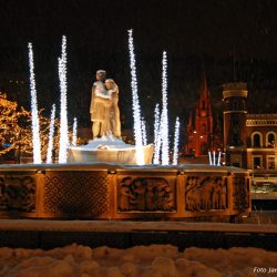 Snøen daler og julestillheten er god. Foto Jan Arne Dammen