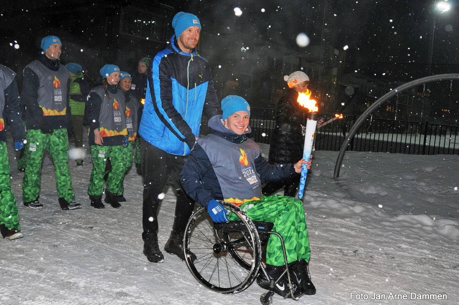 Andreas Bjørnstad bar også fakkelen til ungdoms OL, Nå er han nominert til Idrettsgallaen Foto Jan Arne Dammen