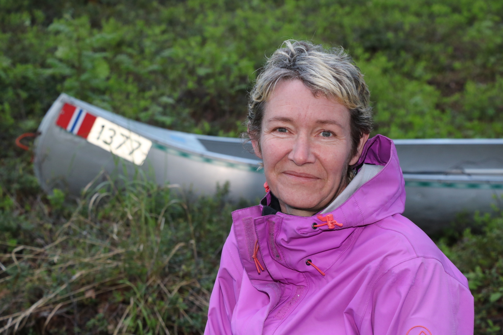 #Langsveien2016 Hanne Tove Eike Randa, Finnmarksløpet russisk grense Øvre Pasvik camping, nyrud foto roy myrland