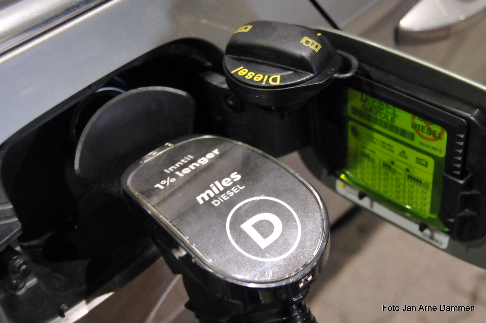 Dieselbiler slipper ut mer nitrogenoksider (NOx) enn bensinbiler Foto Jan Arne Dammen.