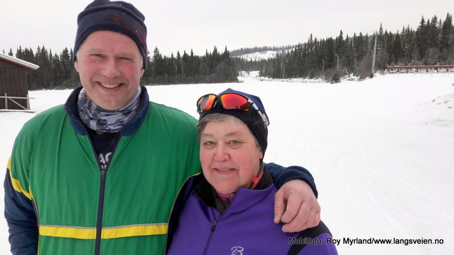 Vinterbilder karin olaug og jøger skattebo skrautvål ski skiløpere Valdres