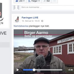 Følg "Færingen live" med Namdalsavisa