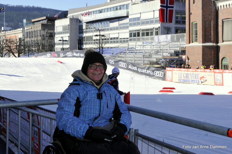 Blant de som møtte tidlig opp var Kristine Lærum fra Nedre Eiker som savner et skimiljø. Foto Jan Arne Dammen