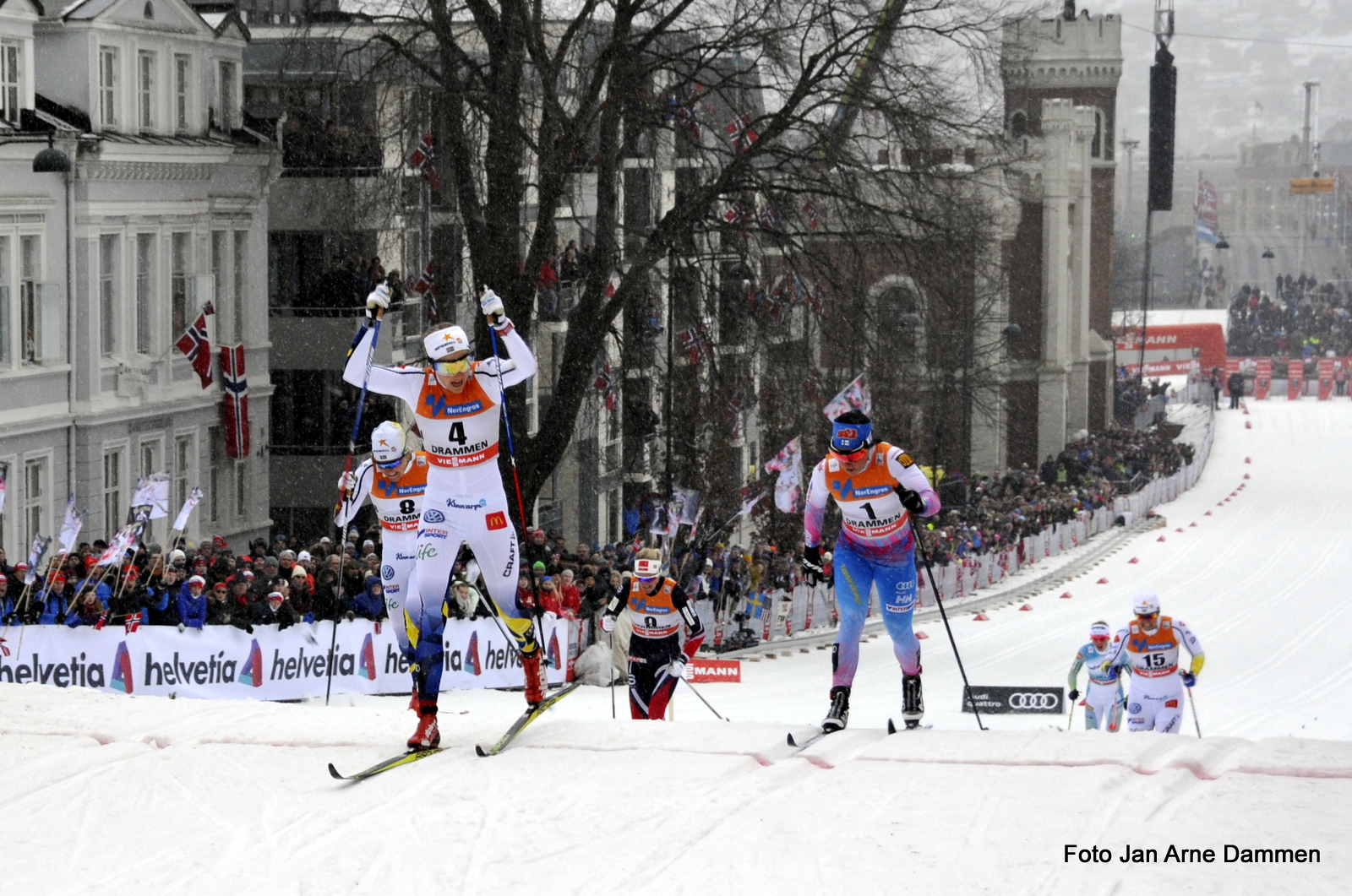 Stina Nilsson vinner av World Cup Drammen. Foto Jan Arne Dammen