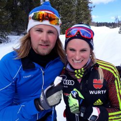 Nicole Fessner Florian Glimsdal Eberspacher Skrautvål Langlauf Norwegen Oberstdorf foto roy myrland