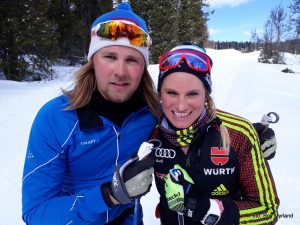 Nicole Fessner Florian Glimsdal Eberspacher Skrautvål Langlauf Norwegen Oberstdorf foto roy myrland