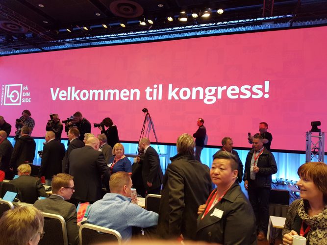 Fra LO's 34. ordinære kongress