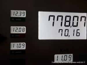 Full tank bensin og diselpris foto roy myrland