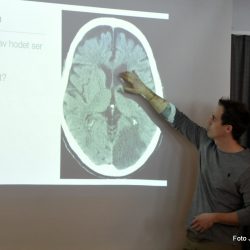Oscar Kristiansen, lege ved slagenheten på Kongsberg sykehus Foto Jan Arne Dammen