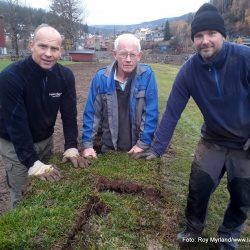 Anleggsleder Morten B. Johansen, og leder i BAgn IL Steinar skjerve foto roy myrland