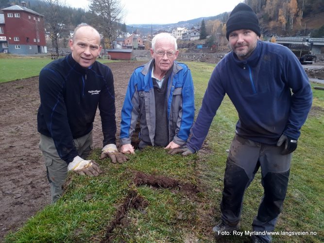 Anleggsleder Morten B. Johansen, og leder i BAgn IL Steinar skjerve foto roy myrland