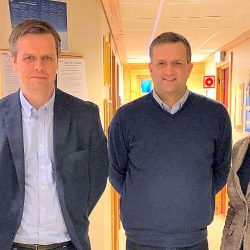 Fra høyre Alf Åge Lønne, Kjersti Granaasen, Helge Kvame, Thomas Felde og Erik Engelien