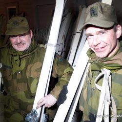 Soldater skiløpere Heimevernet Valdres HV område Kapt. Tom Nybråten og KApt. Gjermund Dokken. Foto Roy Myrland