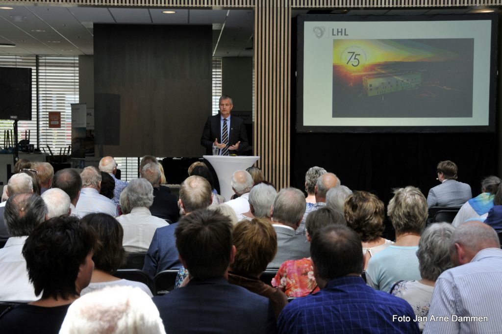 Generalsekretær i LHL Frode Jahren takket spesielt alle medlemmene som har vært med på dette store løftet med LHL-sykehuset Gardermoen. Foto Jan Arne Dammen