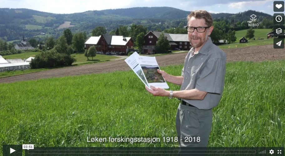 Historia for Løken forskingsstasjon 1918 - 2018 er samlet i en egen NIBIO Rapport. Forskningssjef Ragnar Eltun er tidligere stasjonsleder og har studert historia til forskningsstasjonen for fjellbygdene.