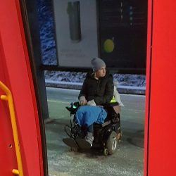 Nå er det dessverre ikke første gangen Birgitte og andre rullestolbrukere opplever dette. Foto Anna-Lisbeth Mikaelsen