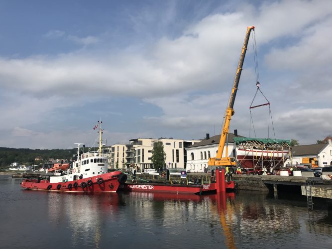 24 tonn i kroken. Kulturminnet RS Stavanger tilbake der den ble bygget