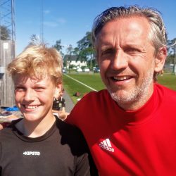 Martin Opheim Østli Petter Belsvik fotball kickerz fotballskole Frdtun Valdres Øystre Slidre Stavern Larvik KAken Stavernhallen Foto Roy Myrland