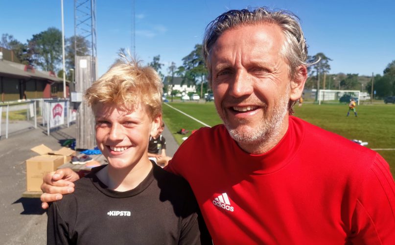 Martin Opheim Østli Petter Belsvik fotball kickerz fotballskole Frdtun Valdres Øystre Slidre Stavern Larvik KAken Stavernhallen Foto Roy Myrland