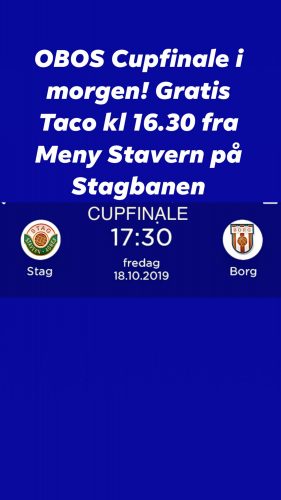 OBOS Cup finalen i Stavern med gratis taco før kampen!