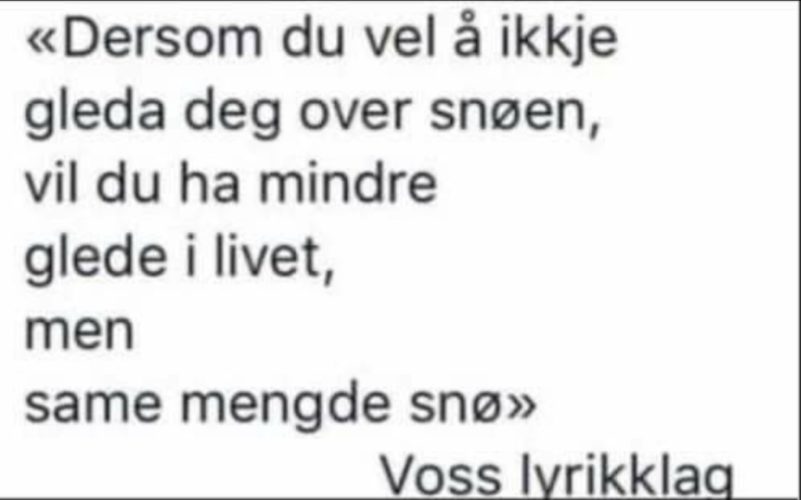 Lyrikk om vinterglede og myk mann på damejakt