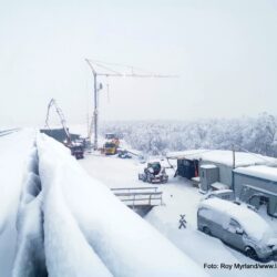 Fra utbedringen av Flydammen med "betongkarad'n".