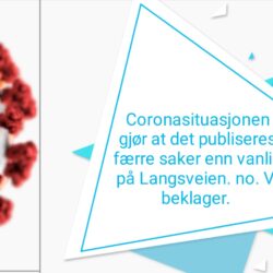 Vi beklager coronasituasjonen.