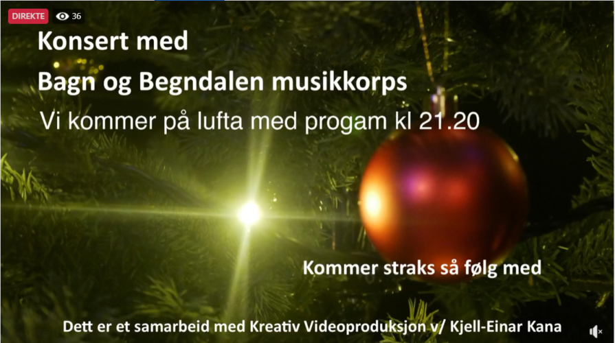 Se og hør Bagn og Begnadalen musikkorps sin julekonsert konsert her.