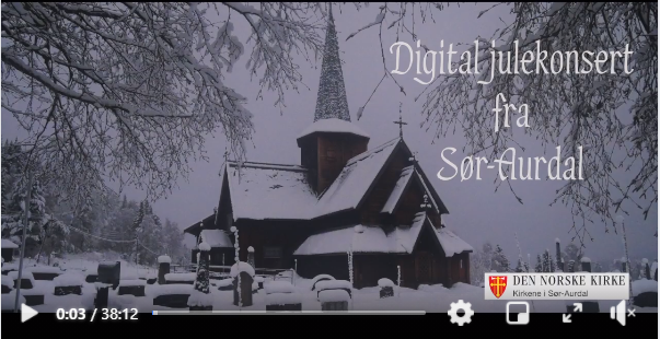 Her er årets herlige digitale julekonsert fra kirkene i Sør-Aurdal