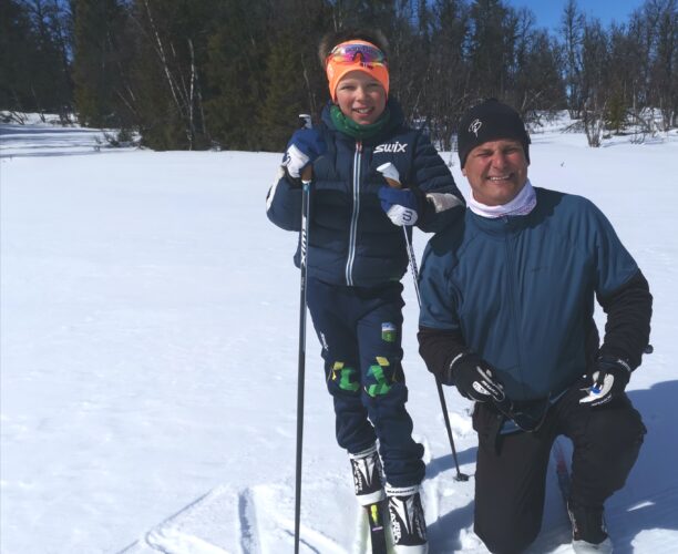 April, med fint vær, god glid og "spikerfeste".