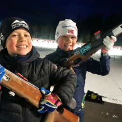 Gnistrende føre og glitrende god skyting søndag kveld.