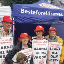 Arendalsuka.-Bodvar Sonstad og Øyvind Wistrøm i "Besteforeldrenes Klimaaksjon"