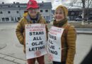 Bodvar Sonstad og Tove Skjelstad i Besteforeldrenes Klimaaksjon på Fagernes i Valdres