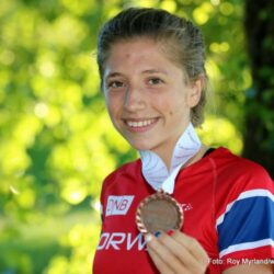 Josefine Tomine Eriksen etter U18 i Tiblise sommeren 2016. Foto Roy Myrland