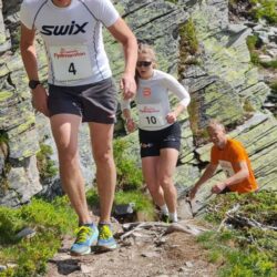 Med start nr. 10 er Maja Rud fra Fossum på vei opp til klasseseier.