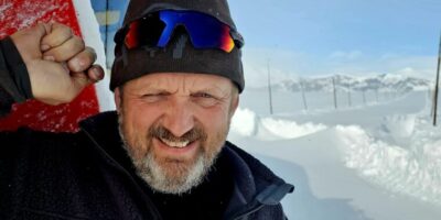 Odd Arne har fresa seg over Valdresflye.